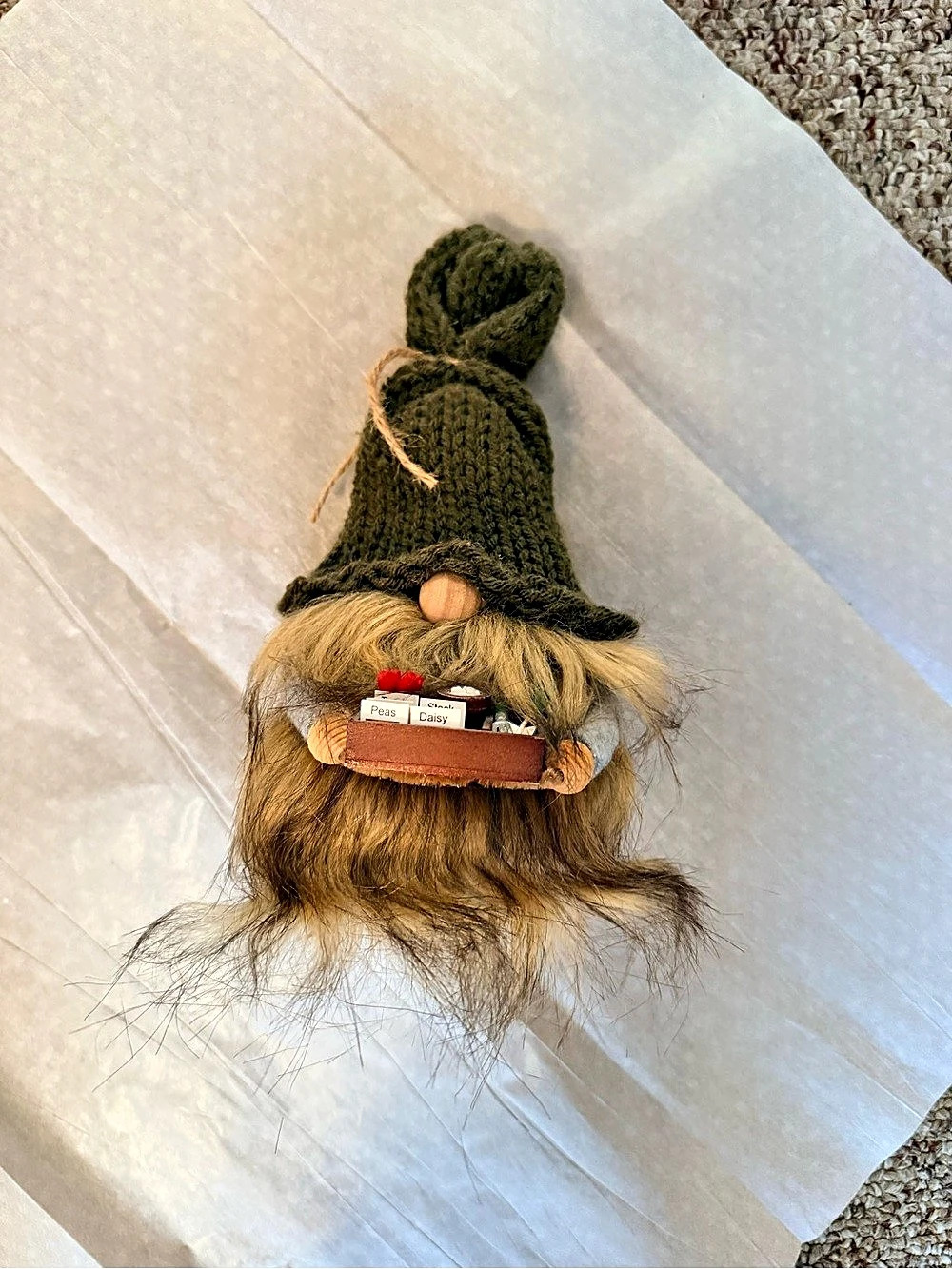 Gnome Decor in Brown & Green